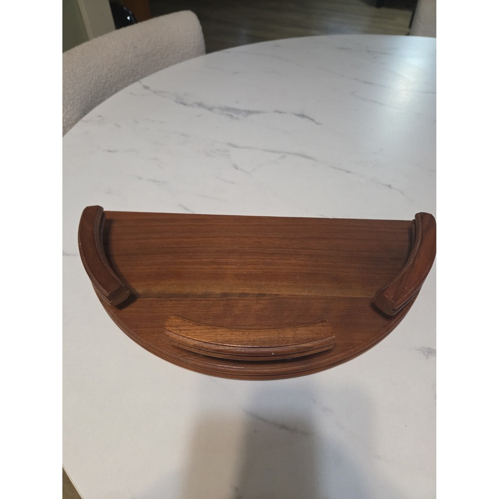 Vintage Ozark Walnutware Solid Walnut Shelf Mid Century Modern Wood Floating...